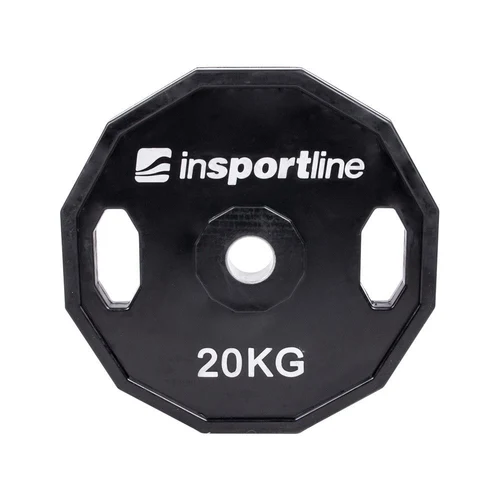 Диск из металла обрезиненный с ручками 20 кг, d=50 мм inSPORTline Ruberton 15900 (3580)