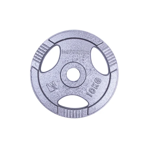 Диск металлический с ручками 10 кг, d=30 мм inSPORTline Hamerton 12711 (702)