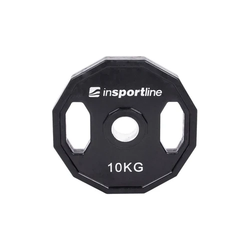 Диск из металла обрезиненный с ручками 10 кг, d=50 мм inSPORTline Ruberton 15898 (3578)