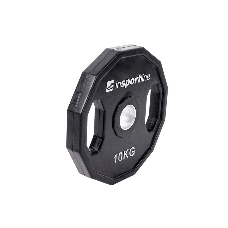 Диск из металла обрезиненный с ручками 10 кг, d=50 мм inSPORTline Ruberton 15898 (3578) 2