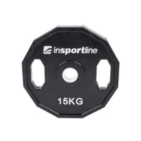 Диск из металла обрезиненный с ручками 15 кг, d=50 мм inSPORTline Ruberton 15899 (3579)