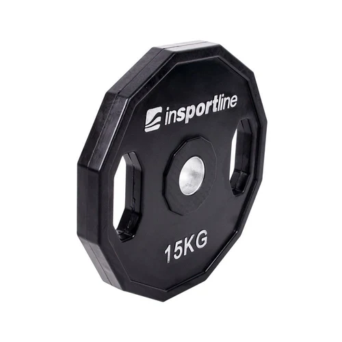 Диск из металла обрезиненный с ручками 15 кг, d=50 мм inSPORTline Ruberton 15899 (3579)