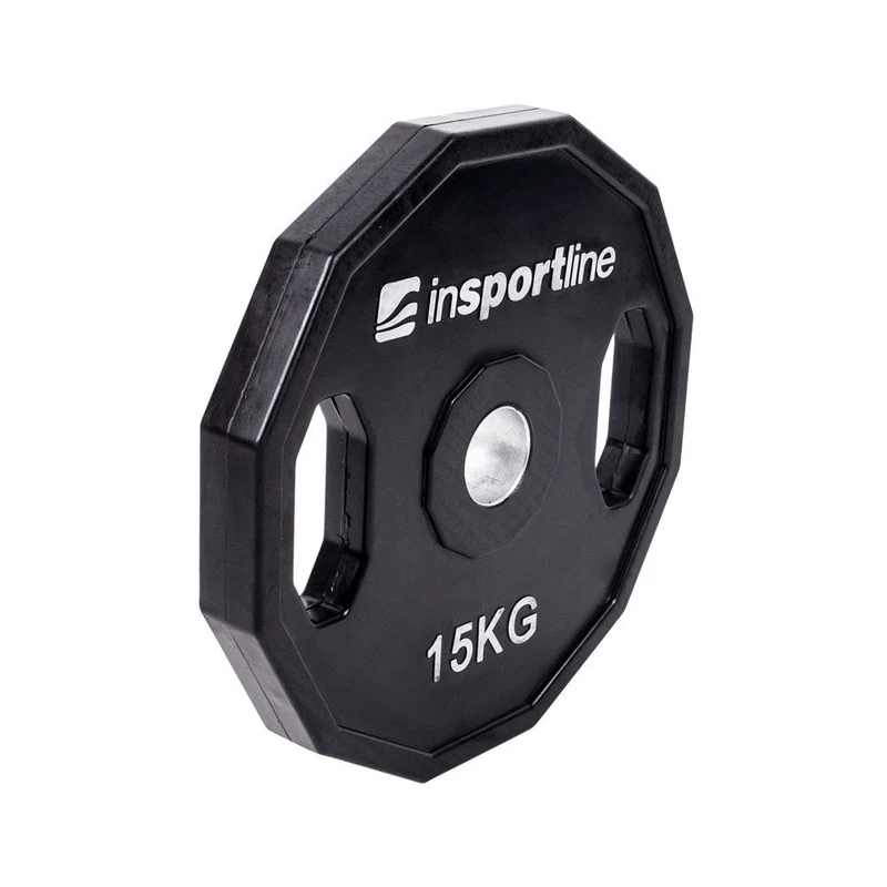 Диск из металла обрезиненный с ручками 15 кг, d=50 мм inSPORTline Ruberton 15899 (3579) 2