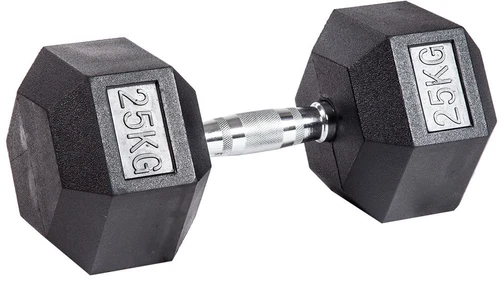 Гантель гексагональная (1 шт.) 25 кг inSPORTline Hexsteel 22092 (6423)
