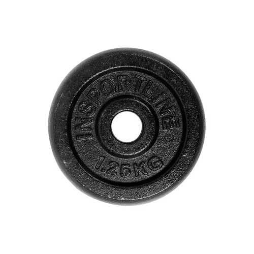 Диск металлический 1.25 кг, d=30 мм inSPORTline Castblack 921 (1459)