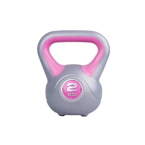 Gantera 2 kg (ciment/vinil) inSPORTline Vin-Bell 1945 pink/grey (4700)