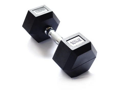 Gantera hexagonala (1 buc.) 10 kg inSPORTline 29998 / 29841 (4222)
