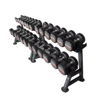 Set gantere cu suport (13 pereche de la 5 pana la 35 kg) inSPORTline Profi CPU IN21661-SADA