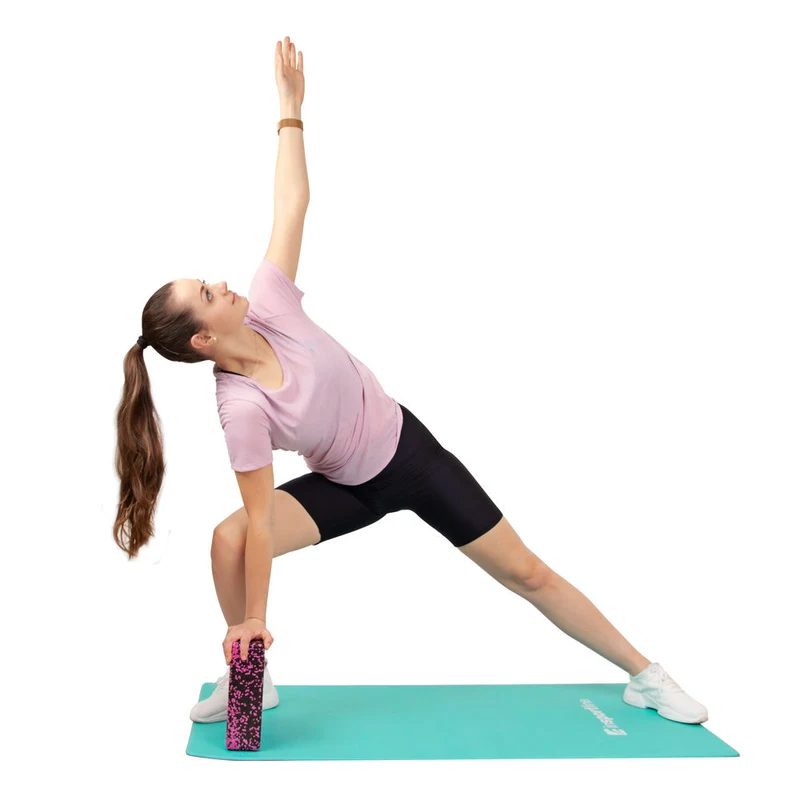 Bloc yoga / fitness / pilates 23x15x8 cm EPP inSPORTline Pinkdot 21698 (5561) 3