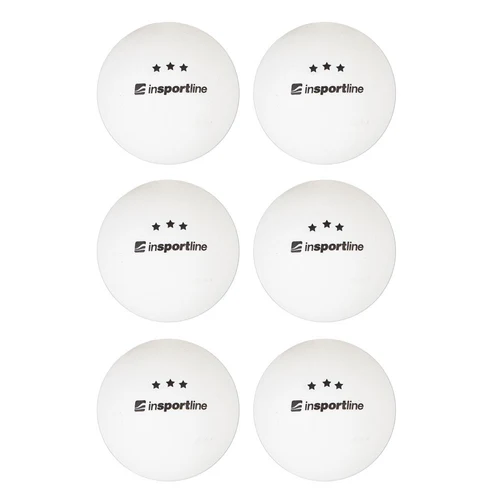 Мячики для настольного тенниса (6 шт.) inSPORTline Elisenda S3 21568-1 white (7473)