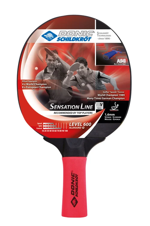 Paleta tenis de masa 1.6 mm, level 600 Donic Sensation 724402 (3205)