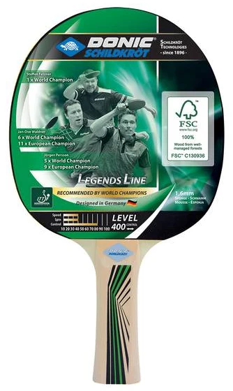 Paleta tenis de masa 1.6 mm, level 400 Donic Legends 705241 (3196)