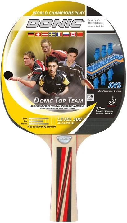 Paleta tenis de masa 1.7 mm, level 500 Donic Top Team 725051 (3202)