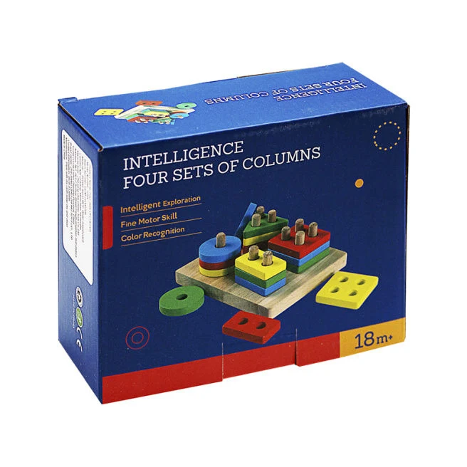 Логическая игра из дерева "Геометрические фигуры" 170014 (7692) 2