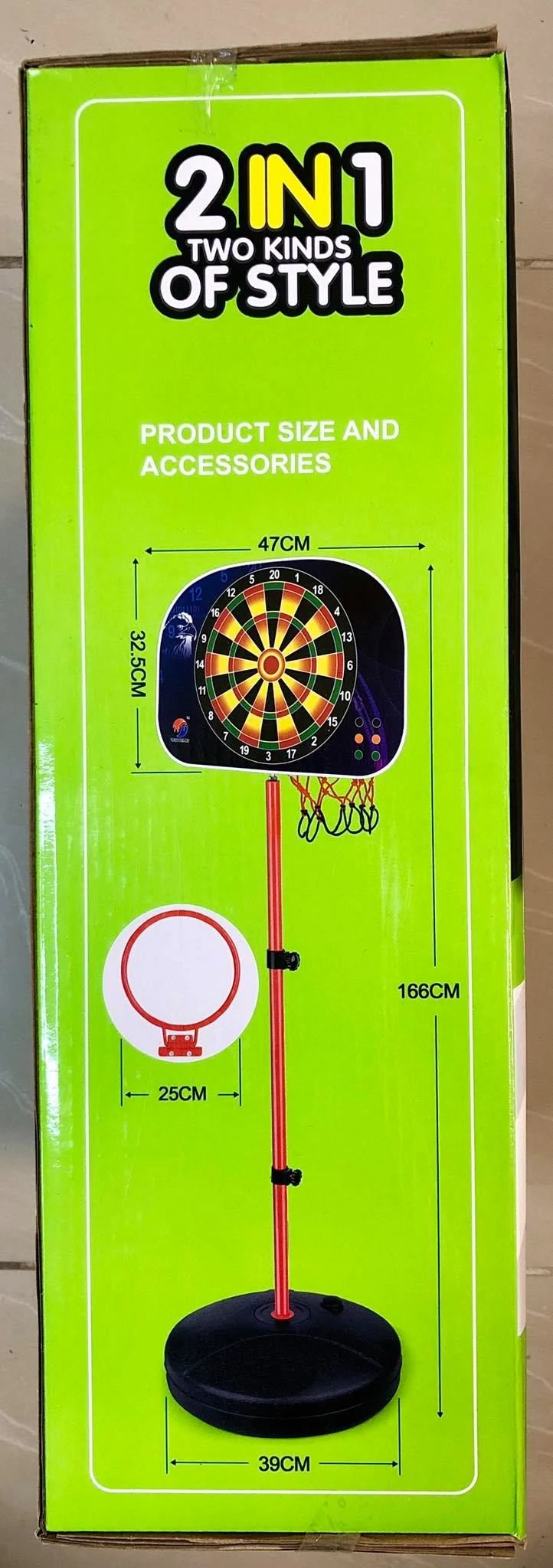 Set pt copii 2-in-1 "Baschet + Darts" 166 cm WT666 X / 472022 (2528) 4