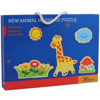 Tabla magnetică din lemn "Animale" 148696 (7839) 2