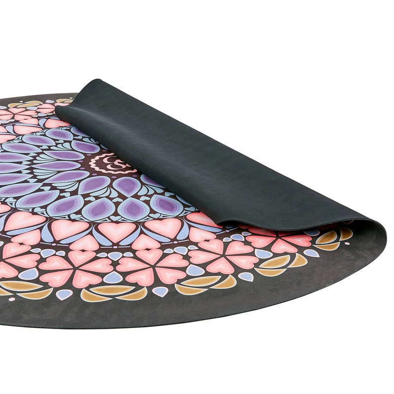 Saltea yoga rotunda (piele intoarsa + cauciuc) 0.3 cm, d=150 cm FI-6218-6 (5729) 5