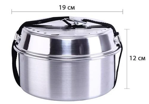 Посуда туристическая KingCamp Camper 2 KP3901 silver (1020) 7