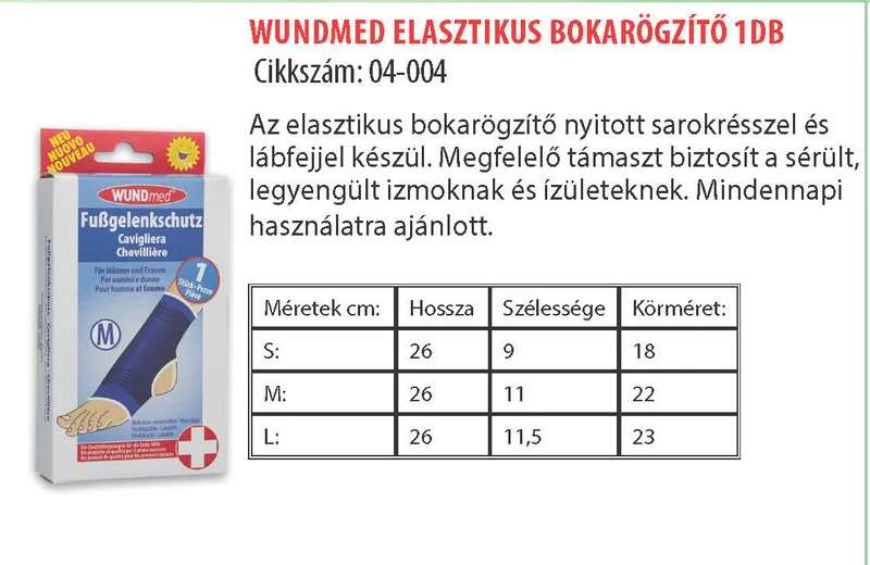 Bandaj fixare pt glezna (S) 04-004 WUNDmed (3777) 2