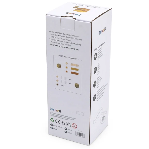 Joc "Jenga", 54 elemente din lemn multicolor 44218 (3875) 6