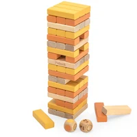 Joc "Jenga", 54 elemente din lemn multicolor 44218 (3875)