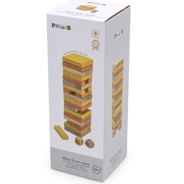 Joc "Jenga", 54 elemente din lemn multicolor 44218 (3875) 5