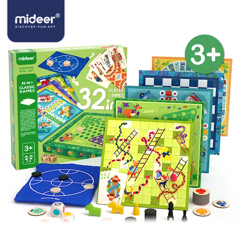 Joc de masa "32-in-1 Classic Games" Mideer 2071 (10570) 2