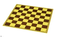 Tabla sah/dame din carton mat 47x47 cm Sunrise CHTX55PROF yellow/brown (5241)
