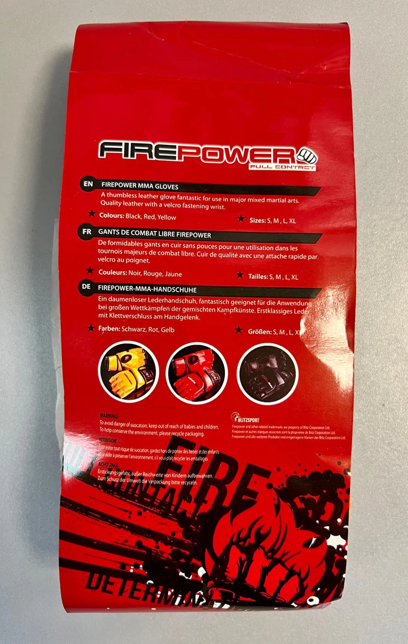 Перчатки MMA XL Blitz Firepower A2 7-07 (9358) 4