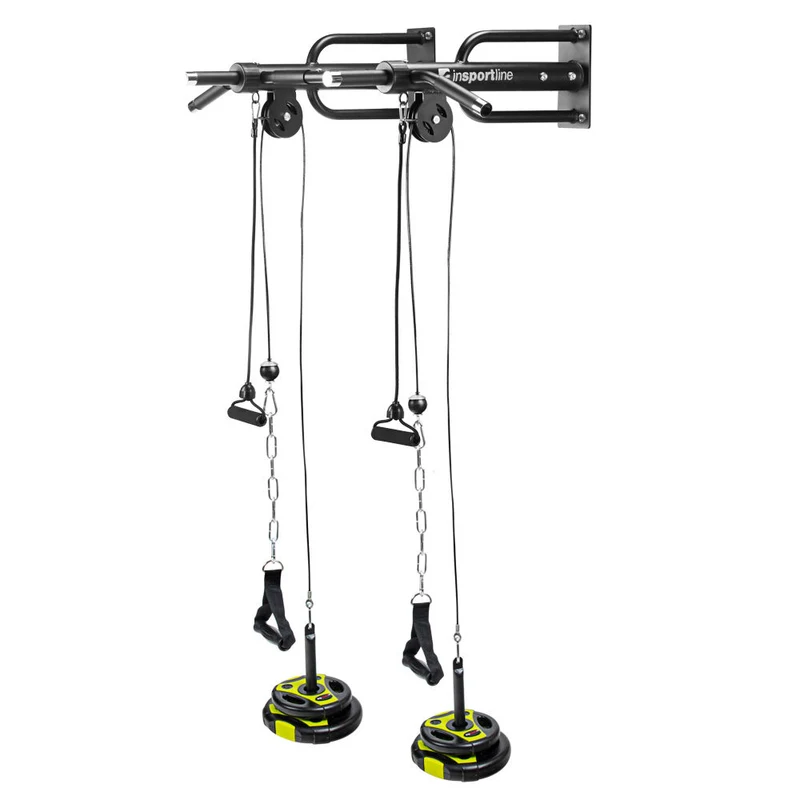 Bara tractiuni pt perete (150 kg) + Adaptor greutati inSPORTline 23101 + 23427 (14102) 2
