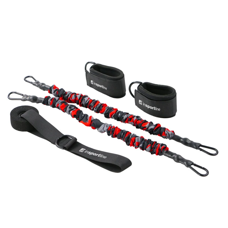 Banda de rezistenta 16 kg + curele glezna + fixator usa inSPORTline Striker Door 24168 (10801) 2
