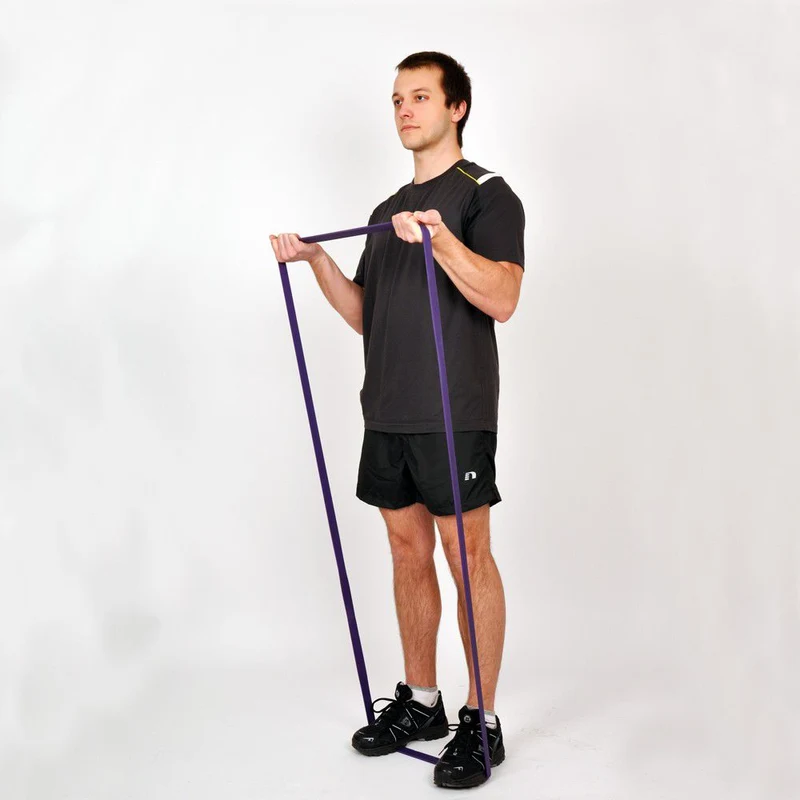 Expander banda elastica 34-54 kg, 6.4х0.45х280 cm Sport-37 Nivel 6 blue (2304) 3