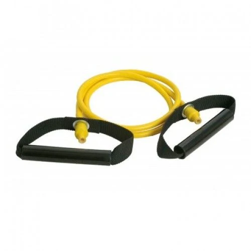 Эспандер /LIGHT/ с пластиковыми ручками, l=122 см Dittmann Bodytube DL615YL yellow (1767)