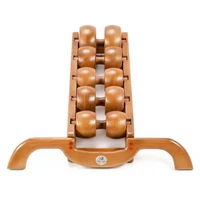 Массажер для спины из ольхи (макс. 120 кг), 5 роликов Tremass Fitness (6779)