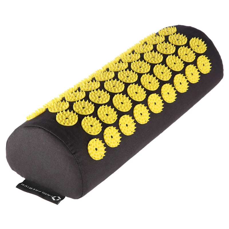 Коврик акупунктурный 125x48 см + подушка HMS AKM03 17-44-306 black / yellow (4143) 5