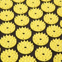 Коврик акупунктурный 125x48 см + подушка HMS AKM03 17-44-306 black / yellow (4143) 6