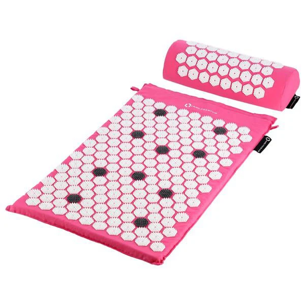 Set acupunctura (saltea + perna + husa) 74x42 cm HMS Premium AKM01 17-44-302 pink (7425) 2