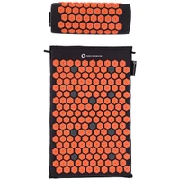Акупунктурный набор (коврик + подушка) 65x42 см HMS Premium  AKM01 17-44-300 black-orange (4141) 2