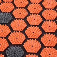 Акупунктурный набор (коврик + подушка) 65x42 см HMS Premium  AKM01 17-44-300 black-orange (4141) 5