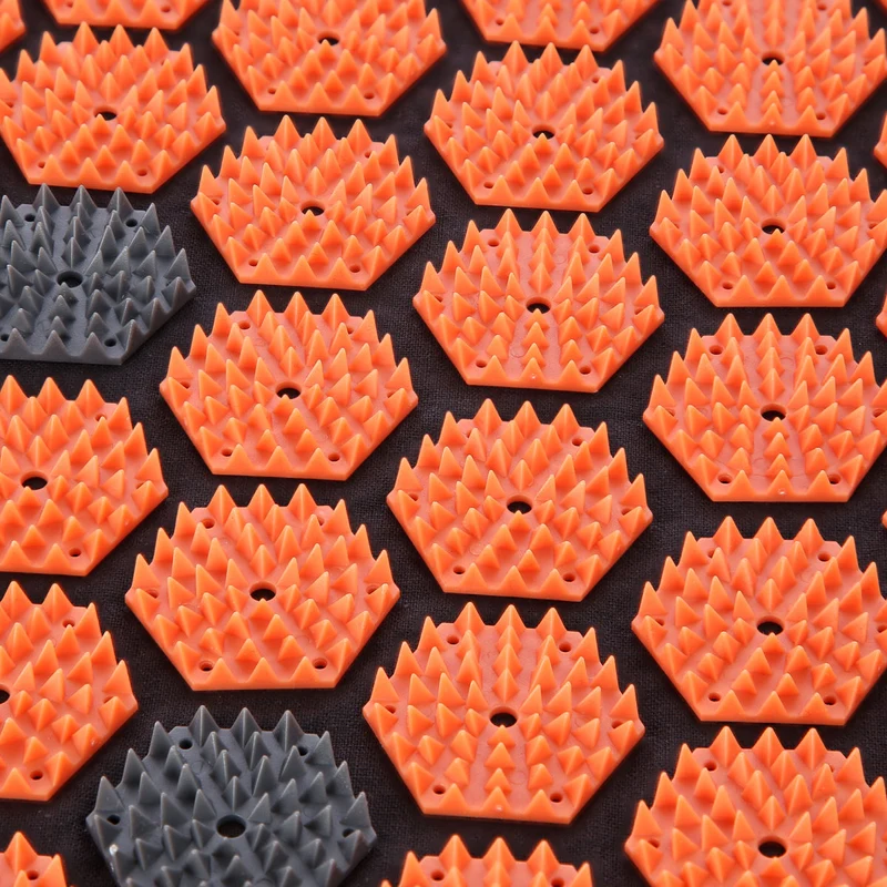 Акупунктурный набор (коврик + подушка) 65x42 см HMS Premium  AKM01 17-44-300 black-orange (4141) 5