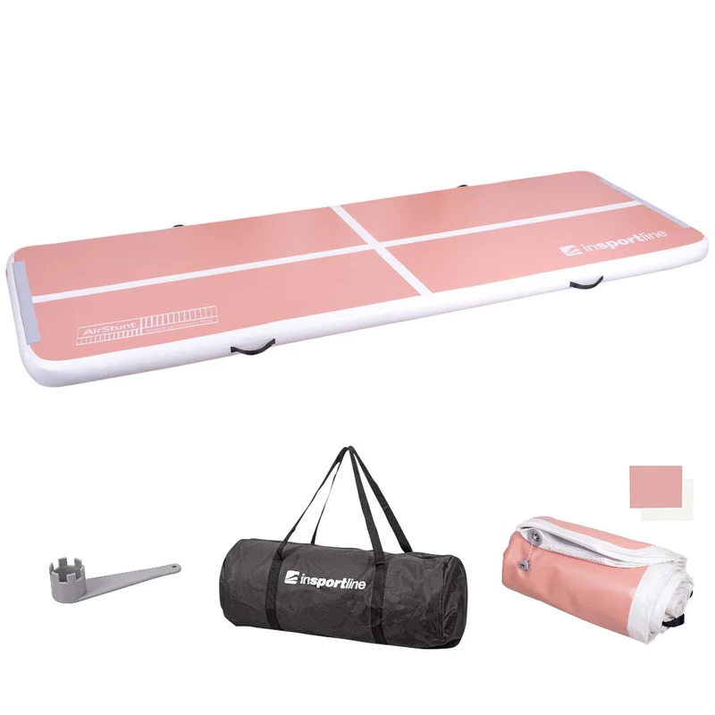 Мат гимнастический надувной 300x100x10 см (макс. 500 кг) inSPORTline Airstunt 28650 white (5744) 3