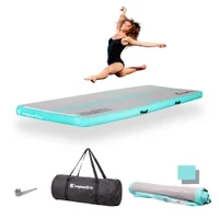 Мат гимнастический надувной 300x100x10 см (макс. 500 кг) inSPORTline Airstunt 28650 white (5744)