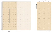 Panou catarare-alpinism  (max. 130 kg) 1250x625x15 mm ALP410 (7332) 5