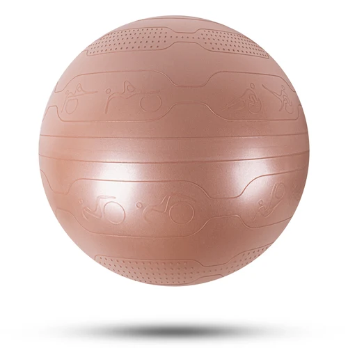 Minge gimnastica cu pompa (max. 200 kg) d=75 cm inSPORTline Stretch Ball 29182-3 beige (13008)