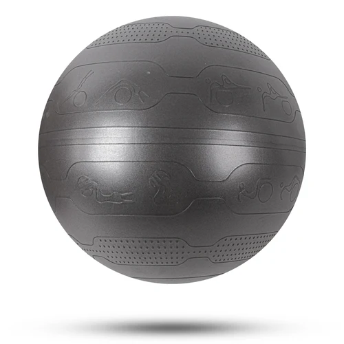 Minge gimnastica cu pompa (max. 200 kg) d=75 cm inSPORTline Stretch Ball 29182-1 black (13006)