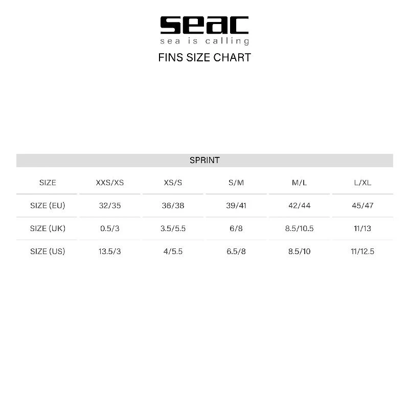 Ласты с регулируемой пяткой L/XL Seac Sprint 71-14 blue (6269) 7