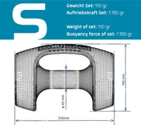 Gantere pentru aqua aerobica (2 buc.) S Beco Bebell 9628 (4925) 3