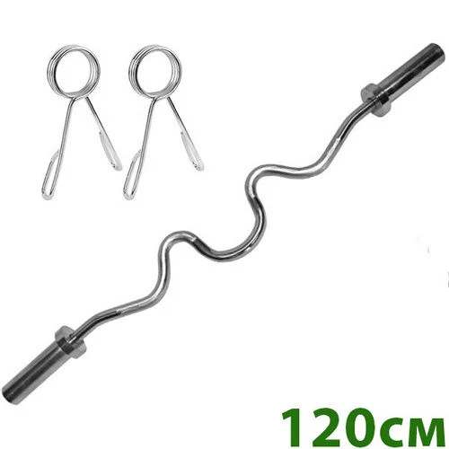 Гриф олимпийский W-образный d=50 мм, 120 см 1612 DeG (4761) 2