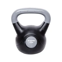 Gantera 14 kg (ciment/vinil) inSPORTline Vin-Bell Dark 10741 black-grey (3337)