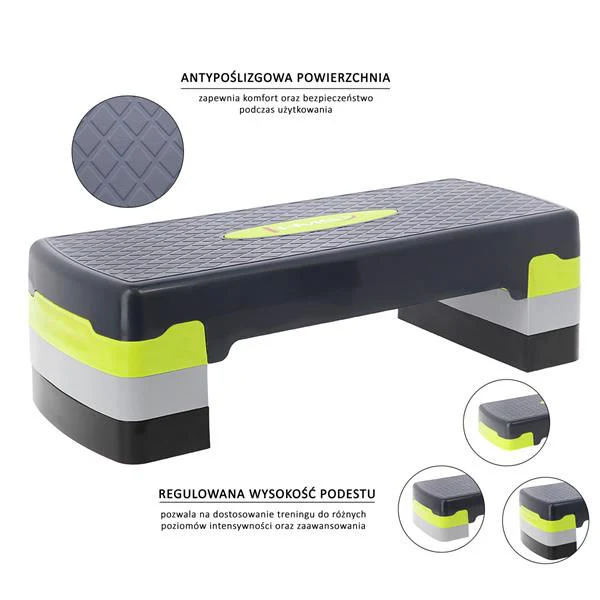 Step aerobic (max. 150 kg) h=10/15/20 cm HMS AS002 17-44-005 (7440) 5